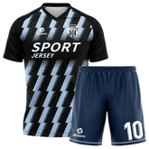 All Sports,昇華 サッカー ユニフォーム,上下セット,青,オリジナル ユニフォーム